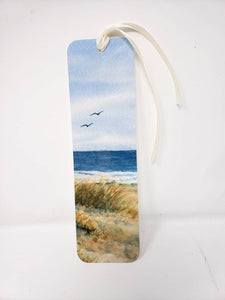 Beach Bookmark beach watercolor bookmarker ocean art bookmark art print bookmarker beach painting - Leigh Barry Watercolors