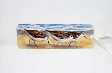 Load image into Gallery viewer, Sandpiper Painting Bookmark Beach Art Bookmarker gift for booklover beach painting gift beach print sandpiper art stocking stuffer booklover - Leigh Barry Watercolors
