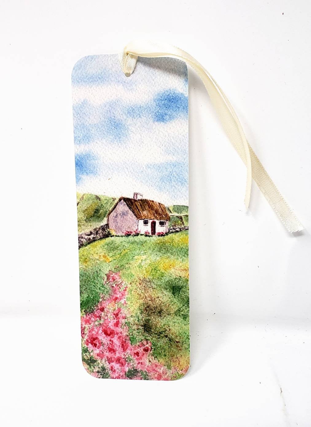 Irish Cottage By The Sea Bookmarker Irish gift stocking stuffer teacher gift Irish gift for reader gift for mom - Leigh Barry Watercolors