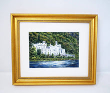 Load image into Gallery viewer, Kylemore Abbey Ireland Connemara Ireland Galway Irish Painting Ireland Art Irish Gift Ireland Gift Framed Art Ireland Landscape Print - Leigh Barry Watercolors
