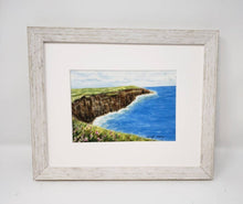 Load image into Gallery viewer, CLIFFS OF MOHER Ireland landscape painting giclee or original watercolor print Ireland print Irish wall art Irish framed painting - Leigh Barry Watercolors
