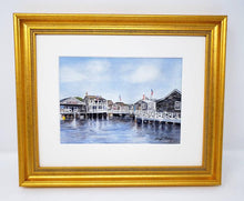 Load image into Gallery viewer, Nantucket Harbor Watercolor Painting Fine Art Prints or Original Watercolor Nantucket Painting Cottage Art Leigh Barry Watercolors Giclee - Leigh Barry Watercolors
