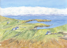 Load image into Gallery viewer, Ring Of Kerry Ireland Painting, County Kerry Ireland Landscape, Ireland landscape, Ireland watercolor, Irish art, Irish painting, Ireland print, original painting
